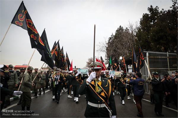 آئین تشییع ۱۴ شهید تازه تفحص شده نیروی انتظامی 14