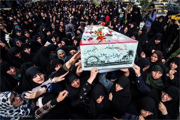 تشییع پیکر دو شهید گمنام در رشت 10