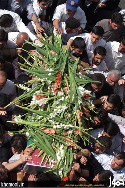 تشییع و خاکسپاری 2شهید گمنام در دانشگاه علامه طباطبایی