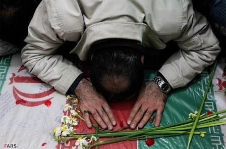 تشییع شهدای گمنام در ستاد نیروی هوایی سپاه