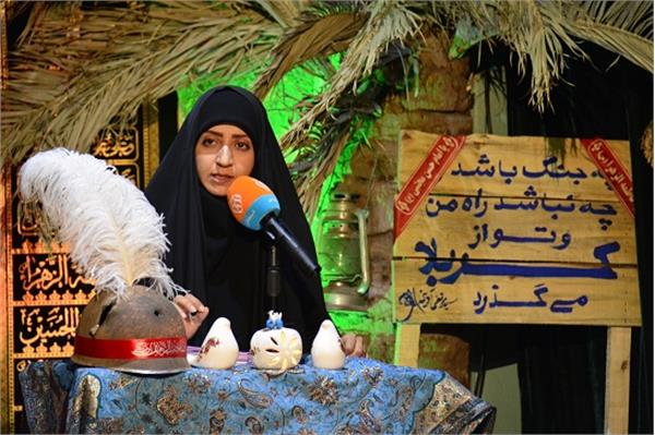 مراسم مرثیه حضرت رباب در معراج شهدا برگزار گردید 2