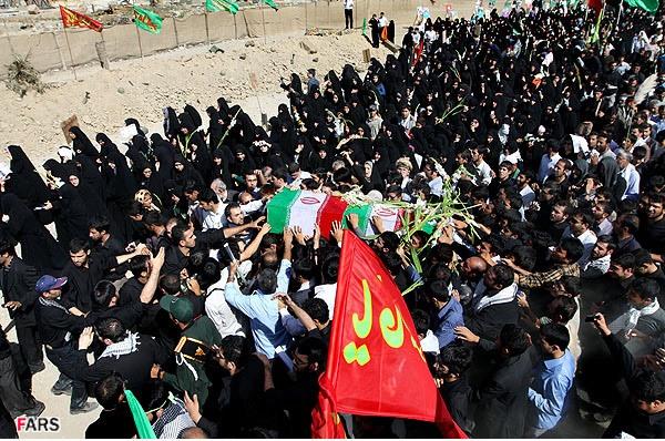 تشییع و خاکسپاری شهدای گمنام دانشگاه شاهد-12/7/89