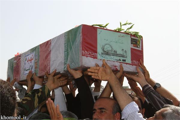 تشییع و خاکسپاری شهدای گمنام دانشگاه خلیج فارس بوشهر-27/2/89