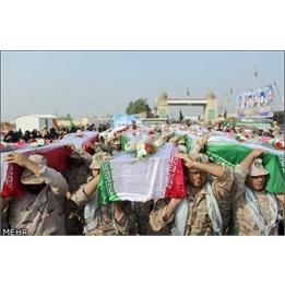 پیکر ۲۹ شهید تازه تفحص شده در منطقه کردستان عراق وارد کشور شد