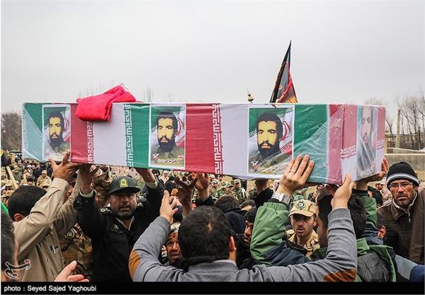 تشییع پیکر شهید دفاع مقدس الماس بیرامی - اردبیل 2