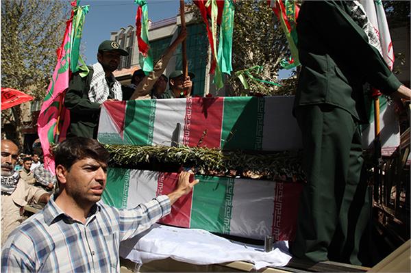 مراسم استقبال از 17 شهید دوران دفاع مقدس در مرز باشماق مریوان 10
