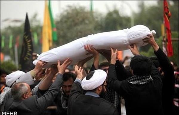تشییع شهدای گمنام در اهواز