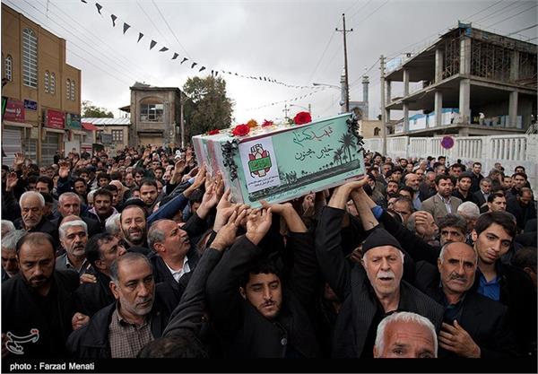 تشییع دو شهید گمنام در کرمانشاه 7
