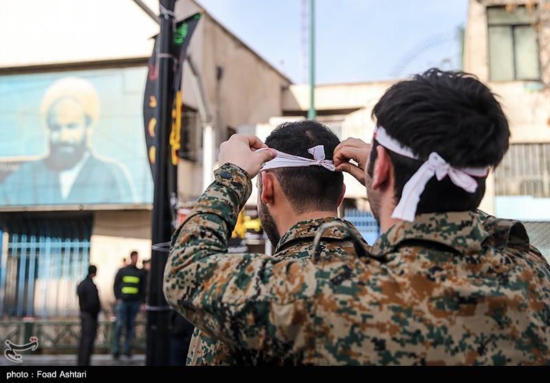 تشییع پیکر مطهر شهید گمنام در تهران 1
