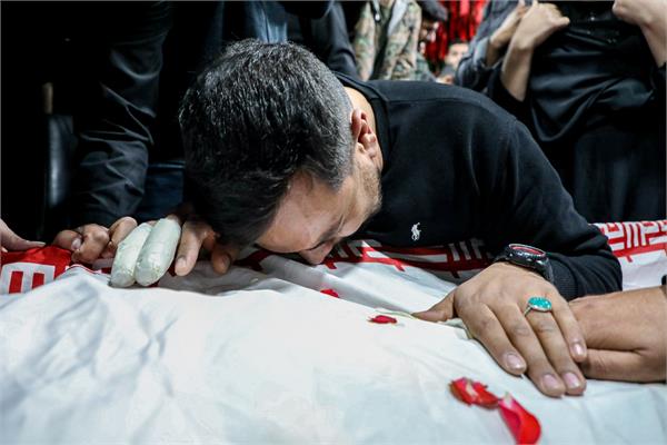 وداع با پیکر مطهر شهید مدافع امنیت سید روح اله عجمیان