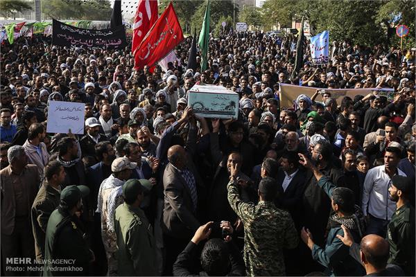 تشییع و تدفین پیکرهای مطهر ۲ شهید گمنام دفاع مقدس در خوزستان 11