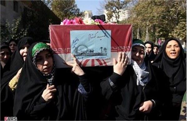 تشییع و خاکسپاری دوشهید گمنام در سازمان جغرافیایی