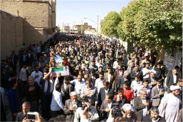 تشییع و خاکسپاری شهدا گمنام در دهاقان اصفهان