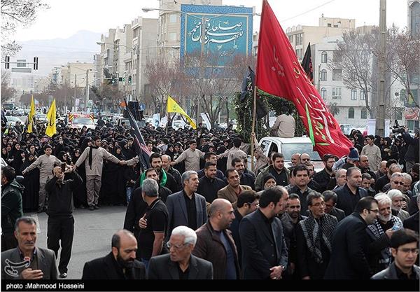 تشییع دو شهید گمنام در بلوار ابوذر 5