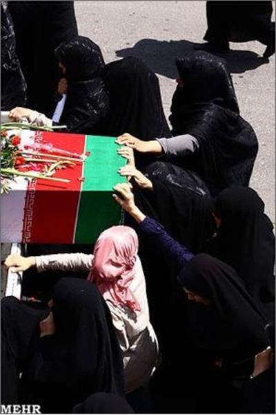 تشییع وخاکسپاری پیکر پاک سه شهید گمنام در شهرستان آذرشهر