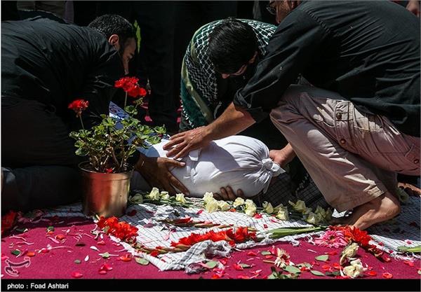 مراسم تشییع و خاکسپاری شهید گمنام در فدراسیون تکواندو 23