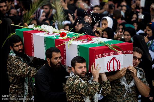 تشییع دو شهید گمنام در بوستان زمزم تهران 9