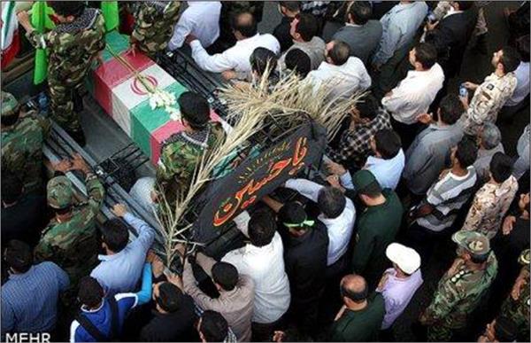 تشییع  و خاکسپاری شهدای گمنام در اهواز