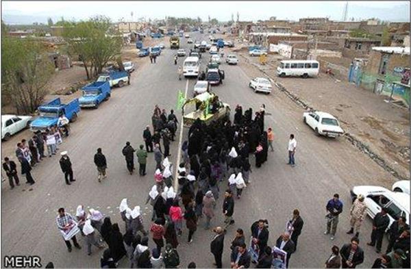 تشییع و خاکسپاری شهدای گمنام در استان اردبیل