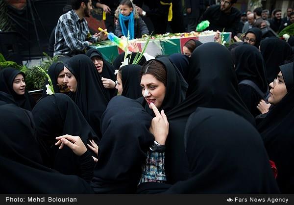 تشییع پیکر شهید گمنام در دانشگاه آزاد تهران شمال 14