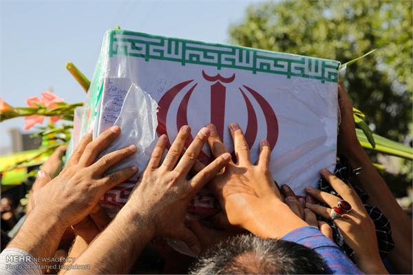 مراسم تشییع پیکر دو شهید گمنام در هادیشهر 6