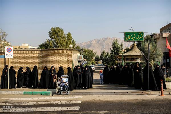 مراسم تشییع پیکر دو شهید گمنام در دانشکده شهید مطهری بسیج 3