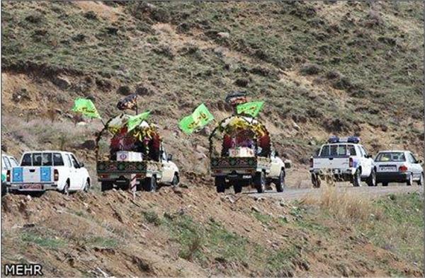 تشییع و خاکسپاری شهدای گمنام در استان اردبیل