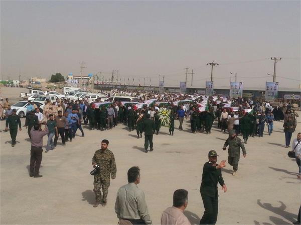 ورود پیکر مطهر ۵۵ شهید دفاع مقدس - شلمچه 48