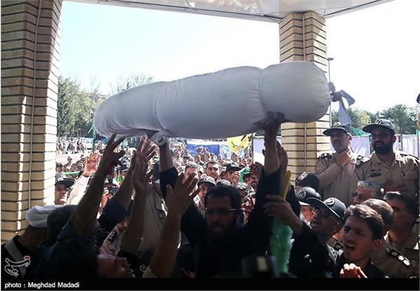 مراسم تشییع پیکر شهید گمنام در ستاد هوانیروز 4