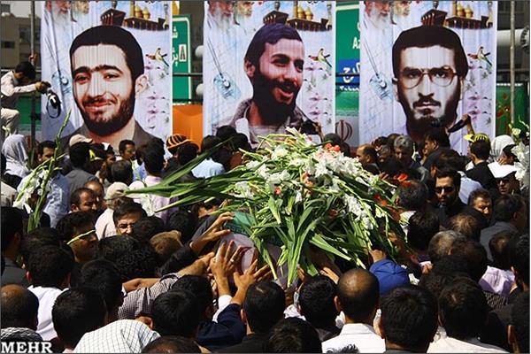 تشییع و خاکسپاری دو شهید گمنام در دانشگاه علامه طباطبایی