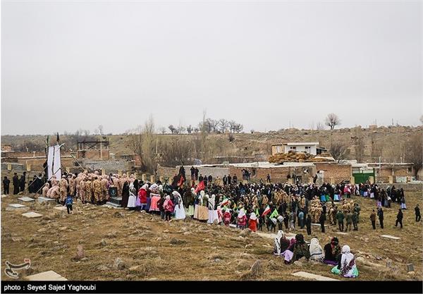 تشییع پیکر شهید دفاع مقدس الماس بیرامی - اردبیل 1