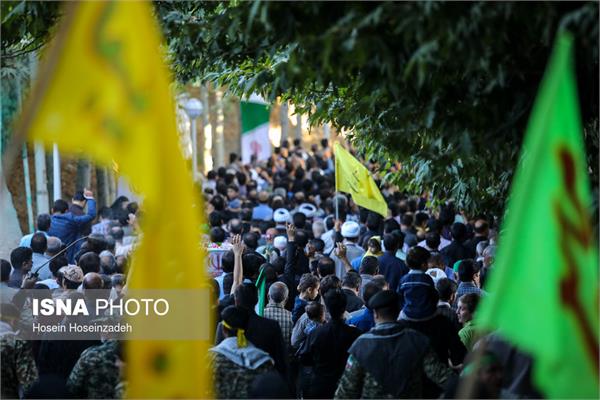 تشییع پیکر مطهر دو شهید گمنام در شاندیز 10