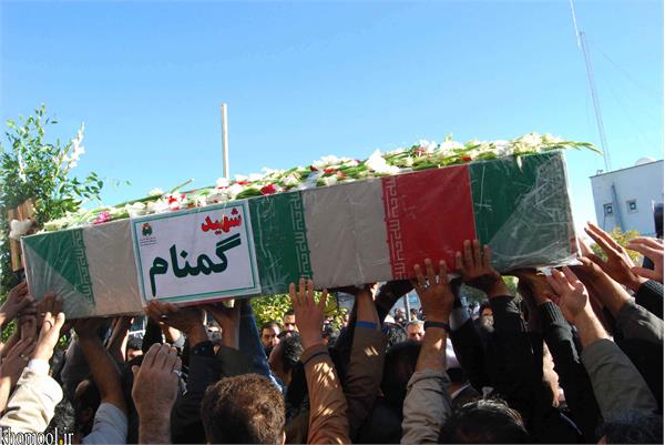 تشییع و خاکسپاری شهید گمنام شهرستان جم استان بوشهر 5/11/1389