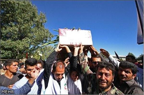 تشییع شهید گمنام در همدان