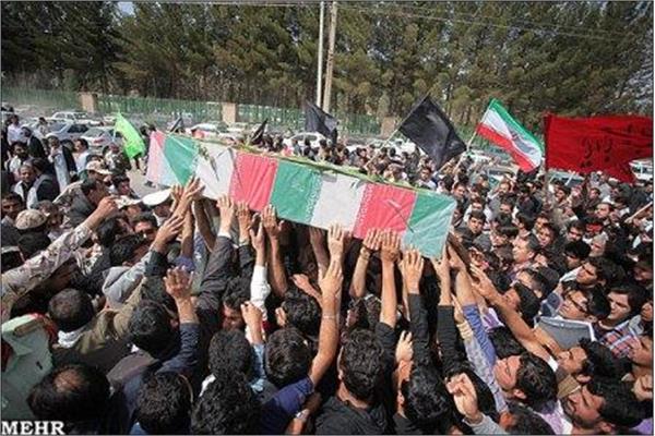 تشییع پیکر شهدای گمنام در اهواز