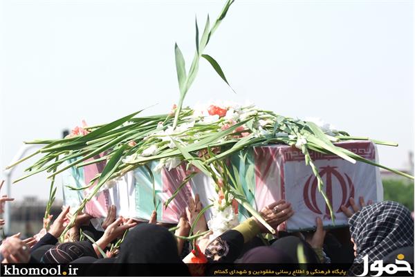 تشییع و خاکسپاری 2شهید گمنام در دانشگاه علامه طباطبایی