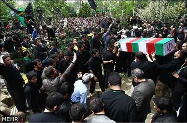 تشییع شهدای گمنام در خزانه بخارایی تهران