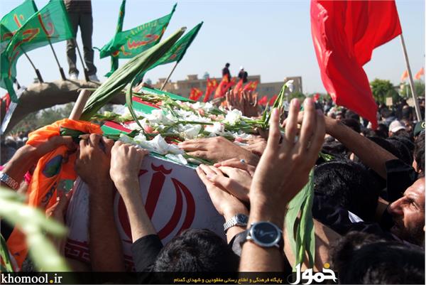 تشییع و خاکسپاری شهدای گمنام دانشگاه شاهد-12/7/89