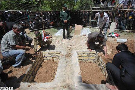 تشییع پیکر شهدای گمنام در اهواز