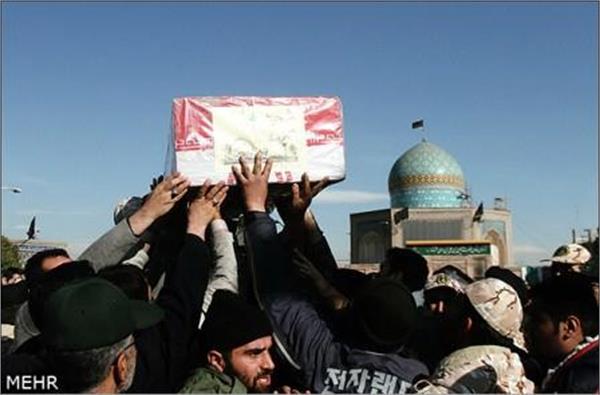 تشییع شهید گمنام در قزوین