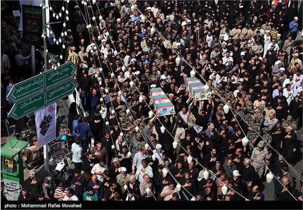تشییع پیکر ۶ شهید گمنام و ۲ شهید مدافع حرم - قم 14