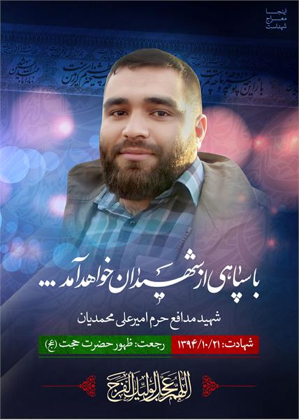 شهید مدافع حرم امیرعلی محمدیان