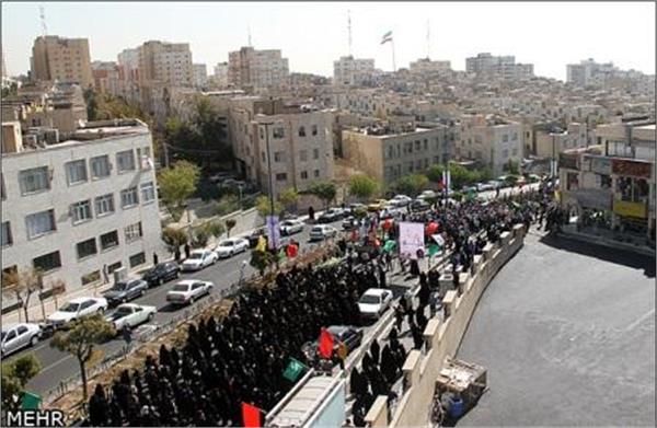 تشییع و خاکسپاری دو شهید گمنام در بوستان پرواز تهران