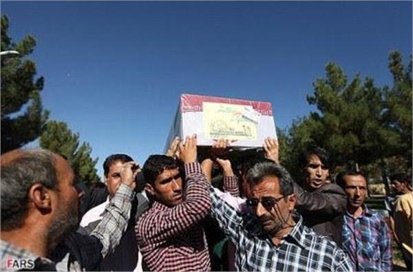 تشییع و خاکسپاری شهدای گمنام در شهرستان کوهپایه اصفهان