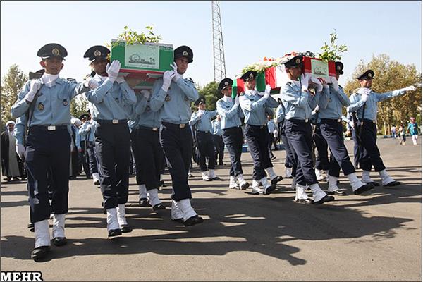 تشییع و خاکسپاری شهدای گمنام شهرک شهید شجاعی تهران_12/7/89