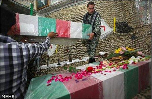 تشییع و خاکسپاری شهدای گمنام در دانشگاه گلستان