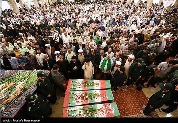 تشییع پیکر شش شهید گمنام دفاع مقدس در گرگان 16