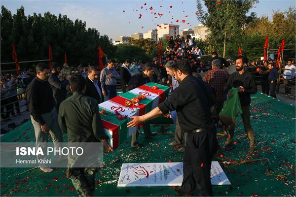 تشییع پیکر دو شهید گمنام در بوستان شقایق - خانی‌آباد تهران 27