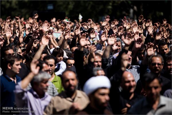 آئین تشییع و تدفین پیکر مطهر شهید غواص در نازی آباد تهران 8