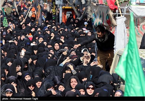 تشییع پیکر دوشهید گمنام و مراسم عزاداری شهادت حضرت زهرا(س) - مشهد 6